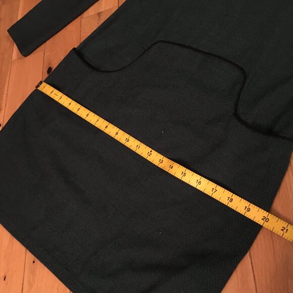 Skunkfunk Gebara Eurofashion Myrtle Green Keyhole Dress With Black Piping - Picture 8 of 15